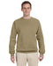 Khaki Custom Jerzees Crewneck Sweatshirt