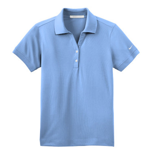 Light Blue Nike Dri-FIT Ladies Golf Shirt With Logo