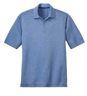 Light Game Royal Nike Dri-FIT Heather Polo With Logo