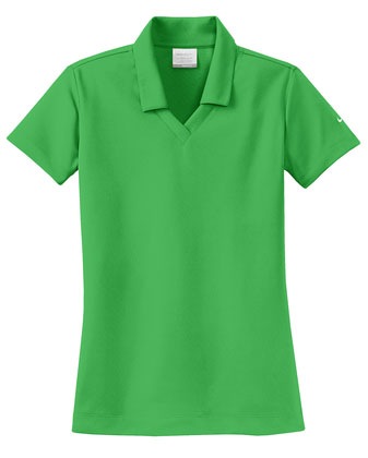 Lucky Green Nike Ladies Dri-FIT Micro Pique Polo With Logo