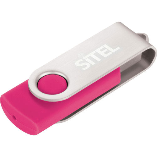 Magenta Custom USB Flash Drive 1GB of memory