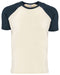 Midnight Navy/ Natural Custom Next Level Unisex Raglan Short-Sleeve T-Shirt