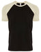 Natural/ Black Custom Next Level Unisex Raglan Short-Sleeve T-Shirt