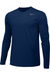 Navy Custom Nike Dri-FIT Long Sleeve T-Shirt