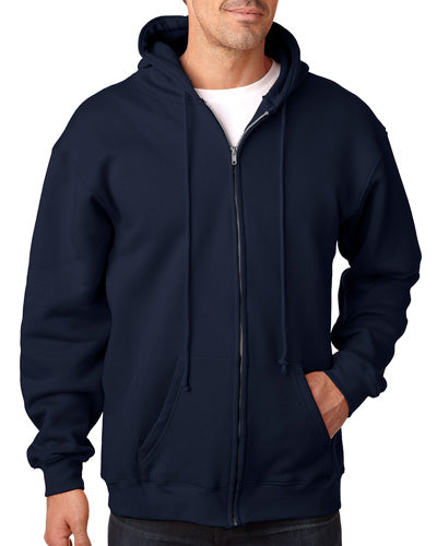 Navy Custom American Made Zip Sweatshirt