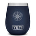 Navy Blue Custom Engraved 10 oz Yeti Stemless Wine Tumbler