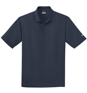 Navy Nike Tall Dri-FIT Micro Pique Polo With Logo