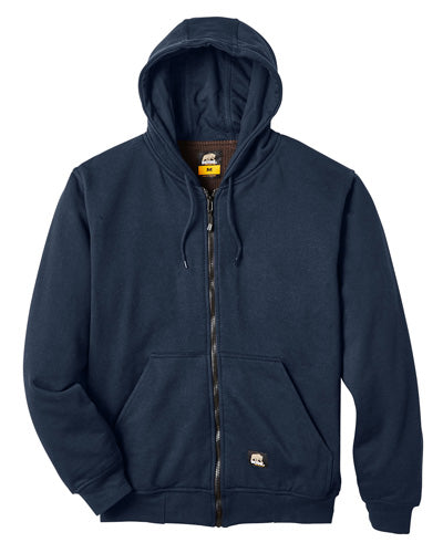 Navy Custom Thermal Lined Full Zip Sweatshirt