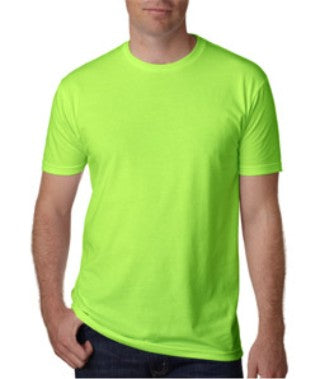 Neon Green Custom Next Level Premium T-Shirt