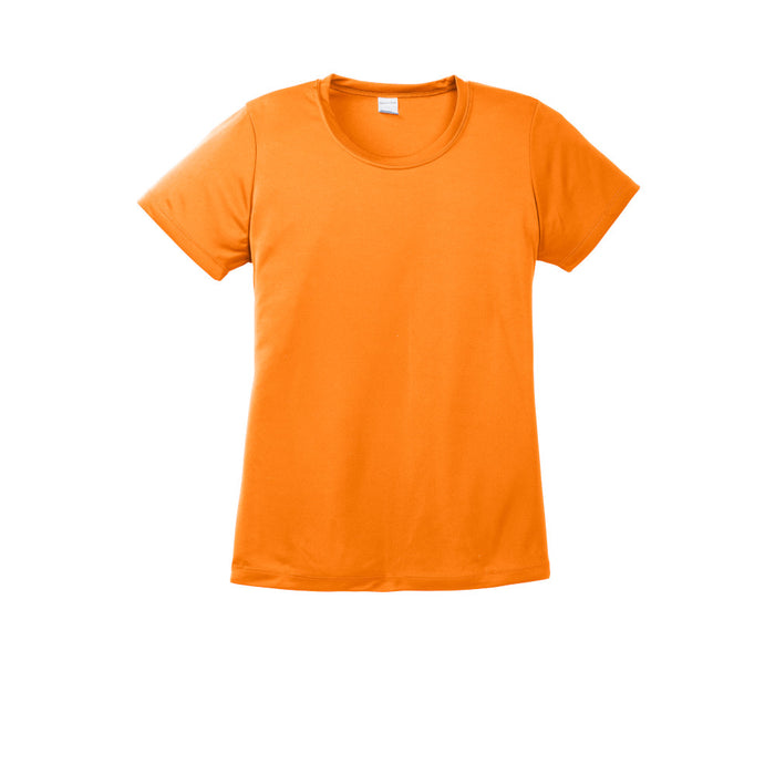 Neon Orange Custom Ladies Dry Performance T-Shirt
