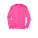 Neon Pink Custom Long Sleeve Dry Performance T-Shirt