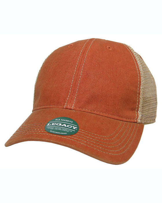 Orange-Khaki Custom LEGACY - Old Favorite Trucker Hat