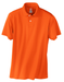 Orange Custom Hanes Jersey Knit Polo With Logo