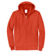 Orange Custom Full Zip Hooded Sweatshirt