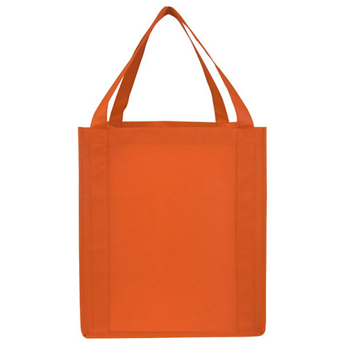 Orange Custom Reusable Grocery Bag