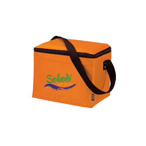 Orange Custom 6 Pack Cooler Bag
