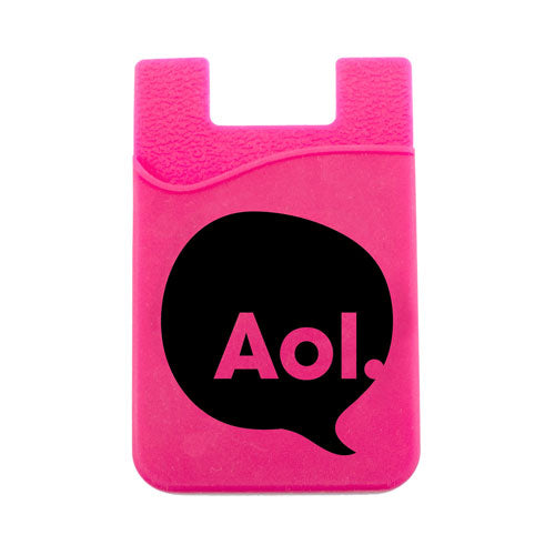 Pink Custom Silicone Cell Phone Wallet