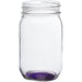 Purple Custom 16oz Mason Jar Drinking Glass