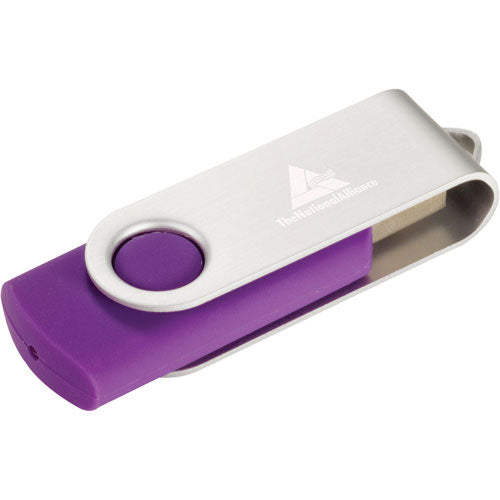 Purple Custom USB Flash Drive 1GB of memory