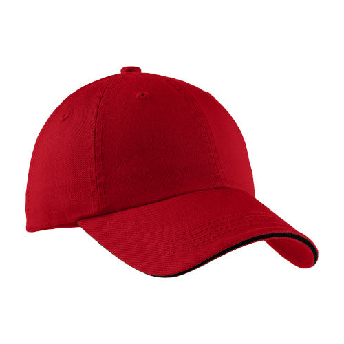 Red/Black Custom Embroidered Hat