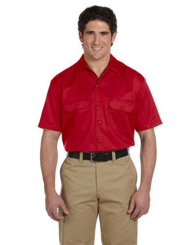 Red Custom Dickies Work Shirt