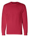 Red Custom Champion Long Sleeve T- Shirt