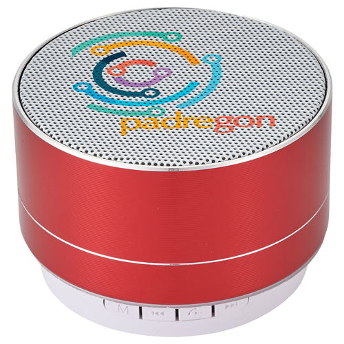 Red Custom Bluetooth Speaker with logo