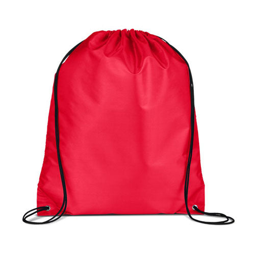 Red Custom Drawstring Backpack