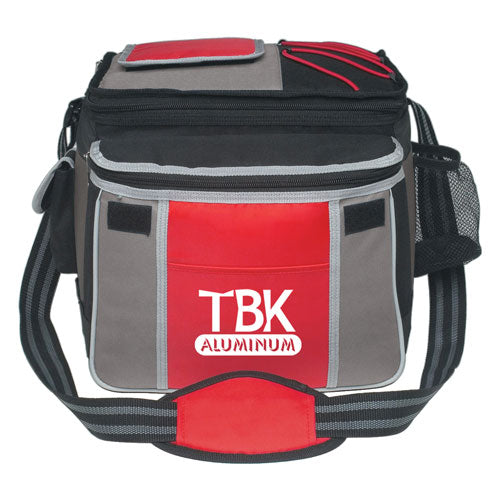 Red Custom Flip Top Insulated Cooler Bag
