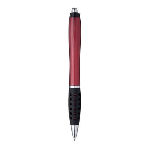 Red Custom Rubber Grip Pen