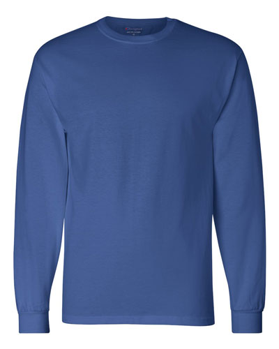 Royal Blue Custom Champion Long Sleeve T- Shirt