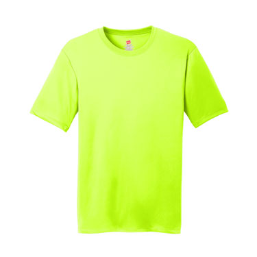 Safety Green Custom Hanes Cool DRI Performance T-Shirt