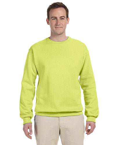 Safety Green Custom Jerzees Crewneck Sweatshirt