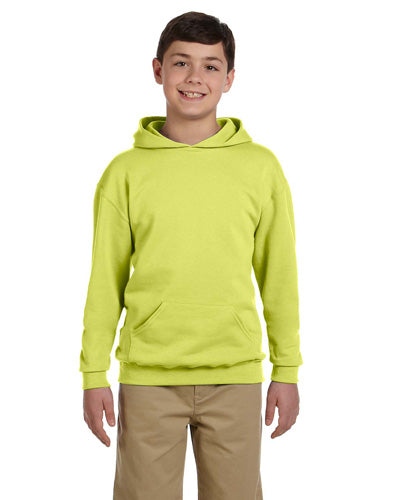 Safety Green Custom Jerzees Youth Hooded Sweatshirt
