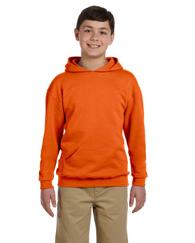 Safety Orange Custom Jerzees Youth Hooded Sweatshirt