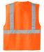 Safety Orange/Reflective Custom Safety Orange Reflective Vest back side