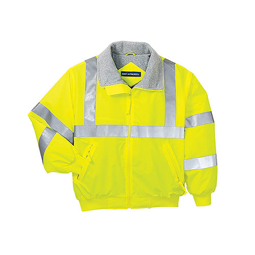 Safety Yellow/Reflective Custom Reflective Safety Jacket