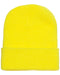 Safety Yellow Custom Yupoong Knit Cap