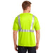 Safety Green/Reflective Custom Safety Green Reflective T-Shirt back side