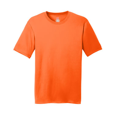 Safety Orange Custom Hanes Cool DRI Performance T-Shirt