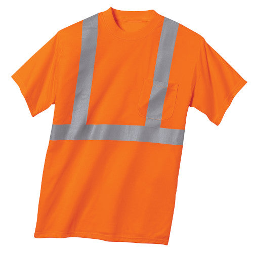 Safety Orange/Reflective Custom Safety Orange Reflective T-Shirt