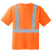 Safety Orange/Reflective Custom Safety Orange Reflective T-Shirt back side
