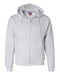 Silver Grey Custom Champion Full Zip Hoodie Sweatshirt