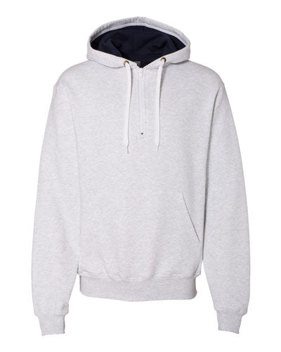 Champion Cotton Max Hooded Quarter Zip Sweatshirt — Custom Logo USA