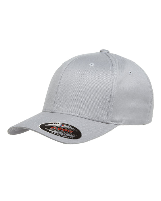 Silver Custom Yupoong Flexfit Cap Hat