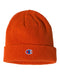 Spicy Orange Custom Champion Ribbed Knit Cap