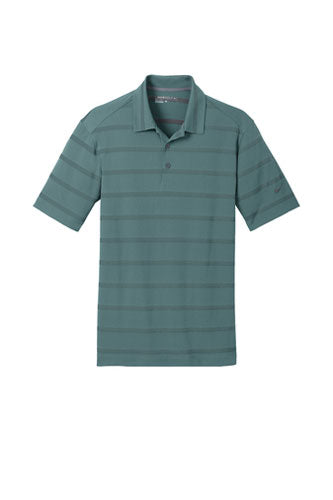 Sport Teal/Anthracite Nike Dri-FIT Fade Stripe Polo WIth Logo