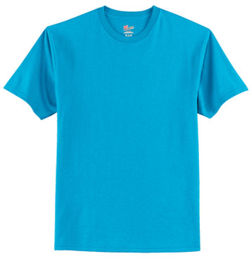 Teal Custom Hanes Tagless T-Shirt