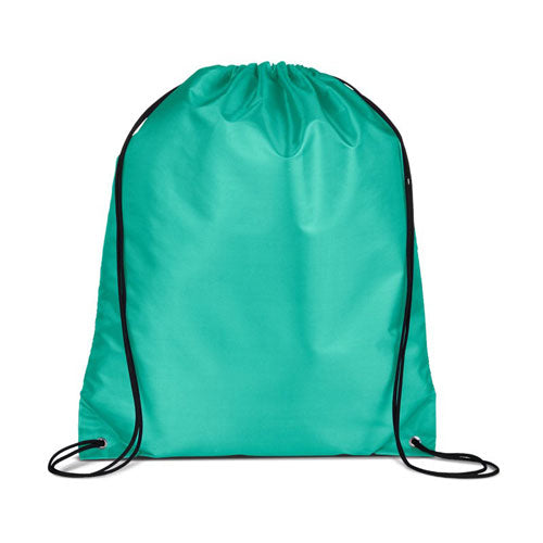 Teal Custom Drawstring Backpack