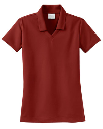 Team Red Nike Ladies Dri-FIT Micro Pique Polo With Logo